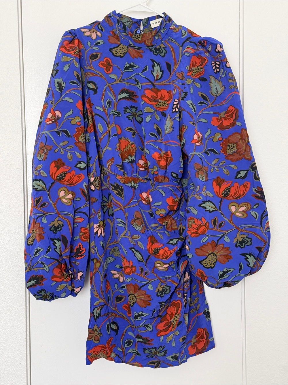 🆕🔥 NWT • Rhode Luke Dress in Royal Vichy Rose Grande • size 10